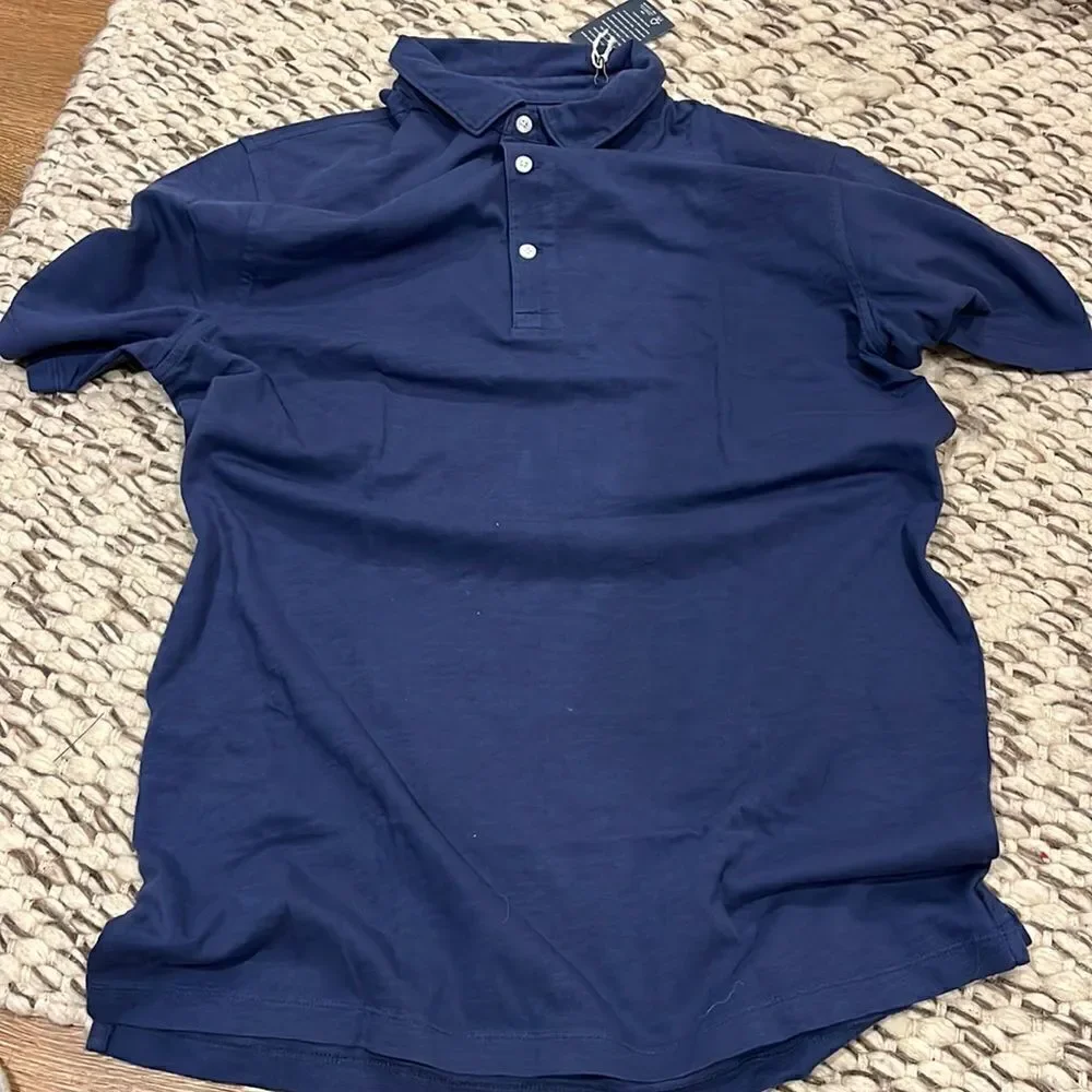 J. Crew Tall garment-dyed slub cotton polo shirt Item BE145*